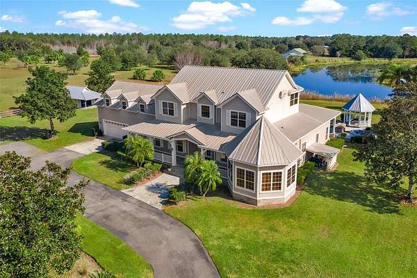 42.2 Acres of Agricultural Land with Home for Sale in Eustis, Florida