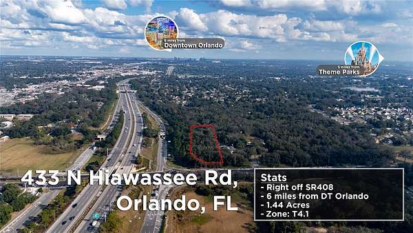 1.44 Acres of Mixed-Use Land for Sale in Orlando, Florida