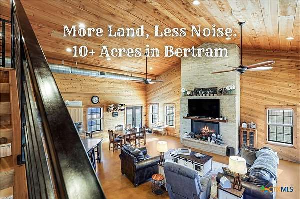 10 Acres of Land with Home for Sale in Bertram, Texas