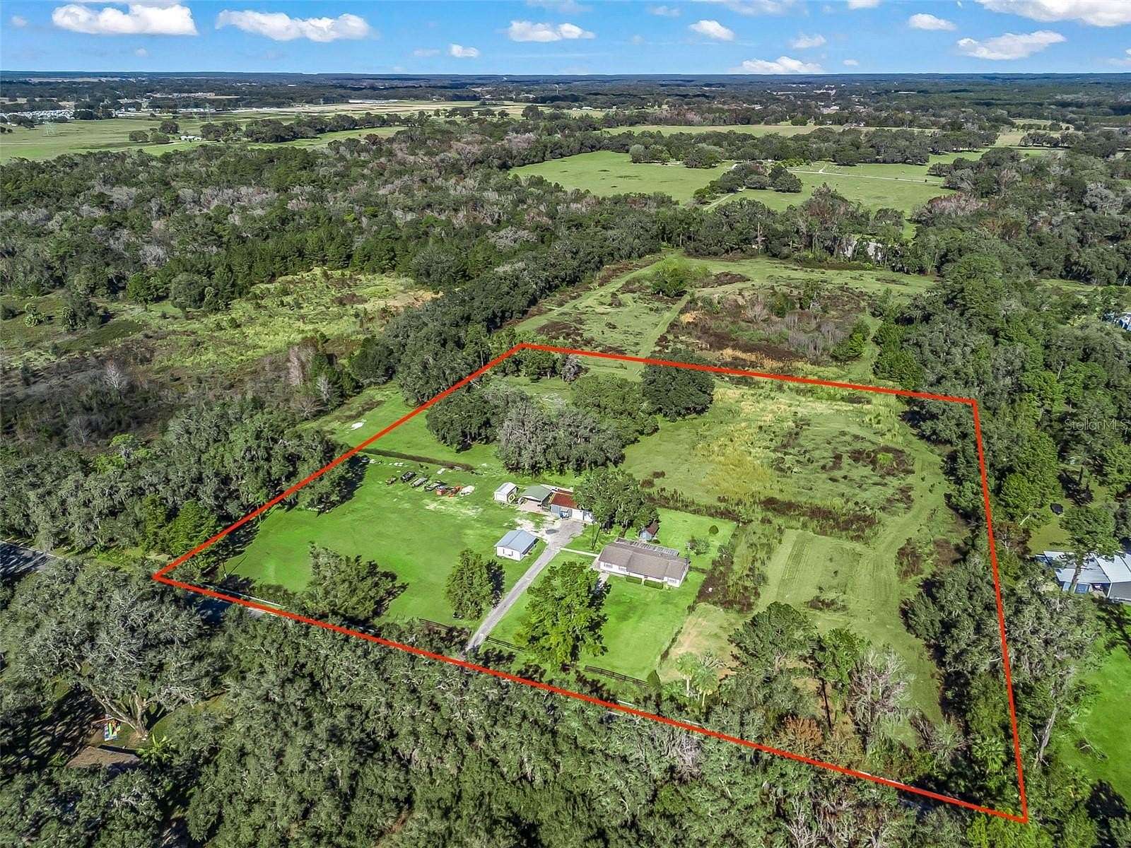 20 Acres of Agricultural Land with Home for Sale in Wildwood, Florida