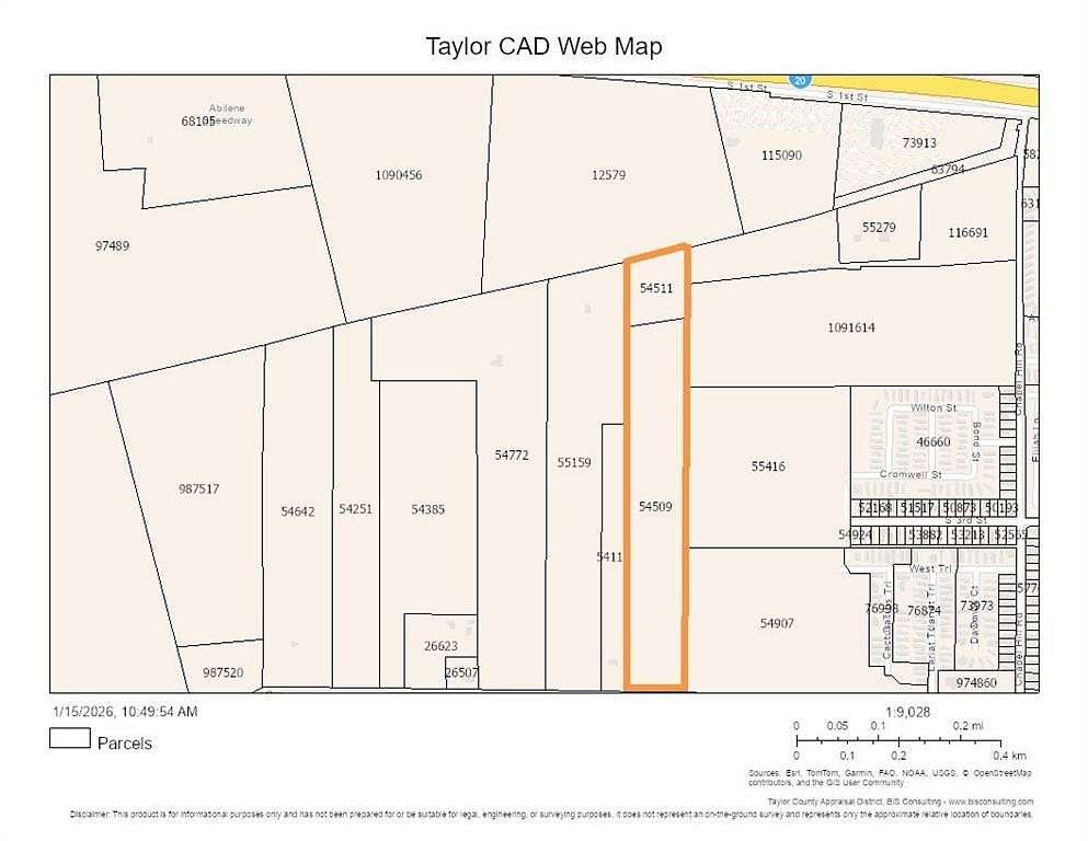 25 Acres of Commercial Land for Sale in Abilene, Texas