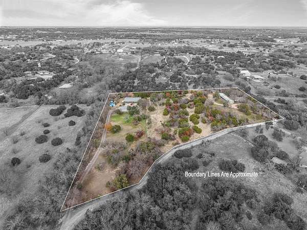 6.15 Acres of Land with Home for Sale in Weatherford, Texas