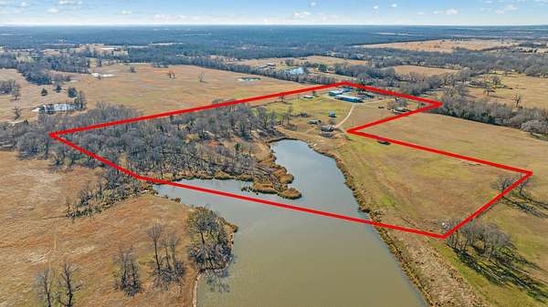23 Acres of Recreational Land with Home for Sale in Sumner, Texas
