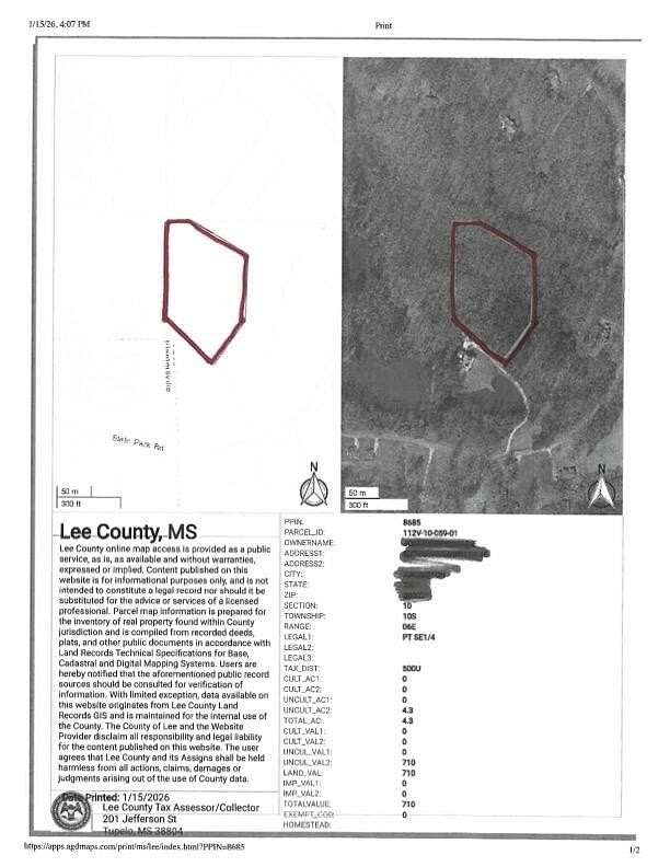 4.35 Acres of Residential Land for Sale in Tupelo, Mississippi