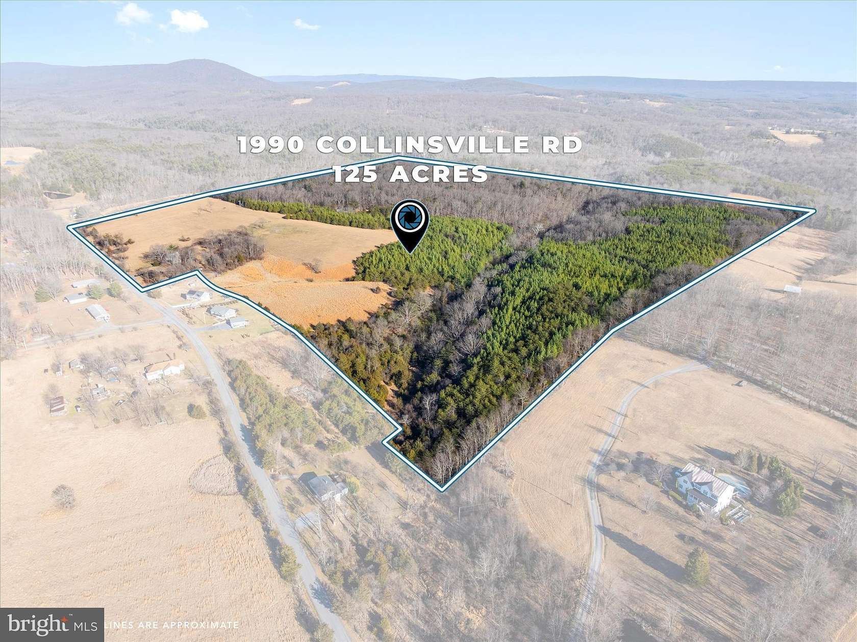 125 Acres of Land with Home for Sale in Cross Junction, Virginia