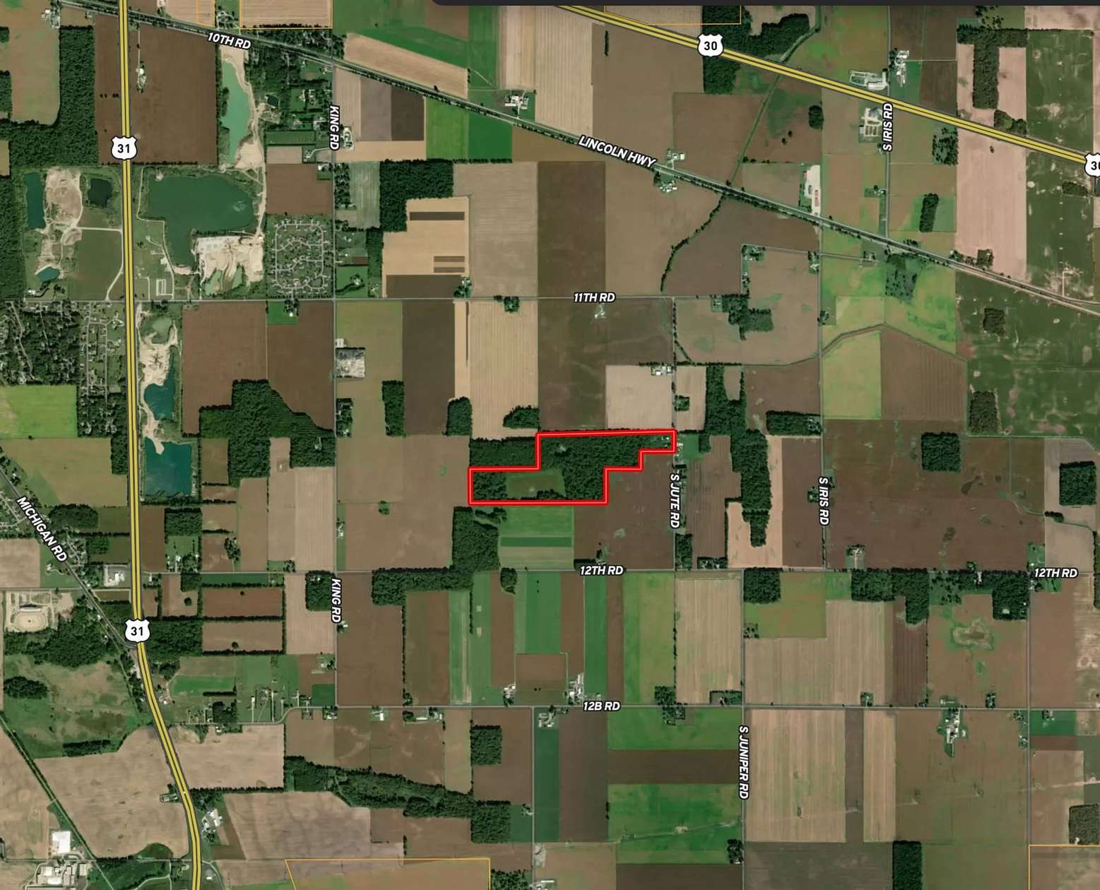 76 Acres of Recreational Land for Sale in Plymouth, Indiana
