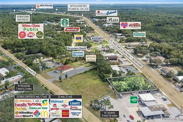 0.67 Acres of Commercial Land for Sale in Inverness, Florida