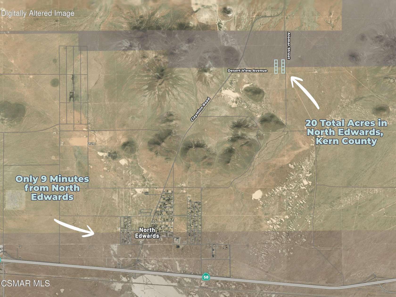 20 Acres of Agricultural Land for Sale in North Edwards, California