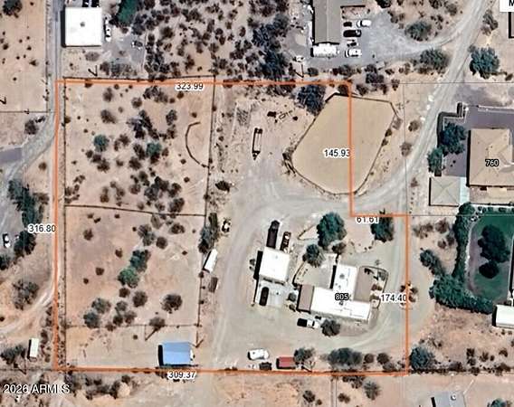 2.68 Acres of Residential Land with Home for Sale in Wickenburg, Arizona