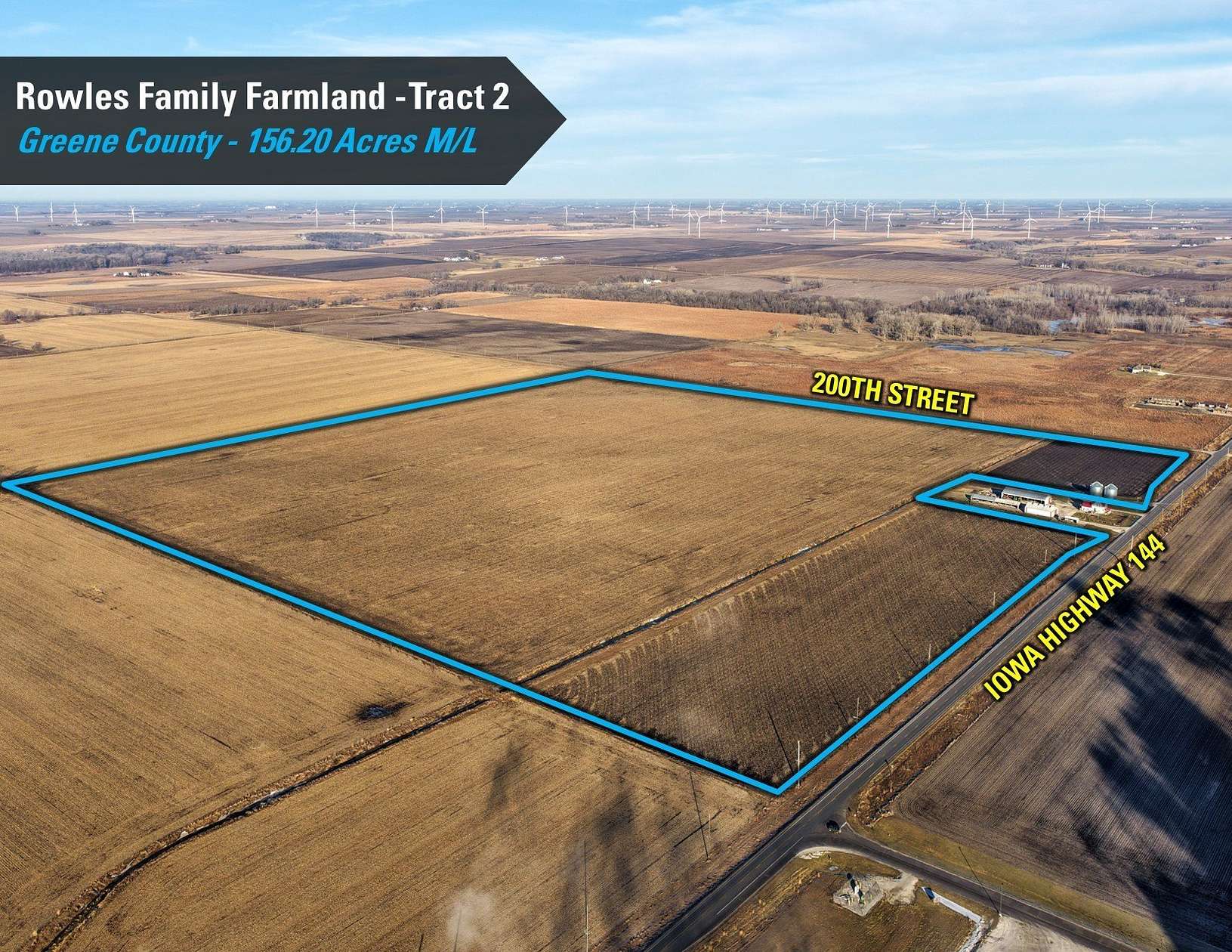 156 Acres of Agricultural Land for Auction in Grand Junction, Iowa
