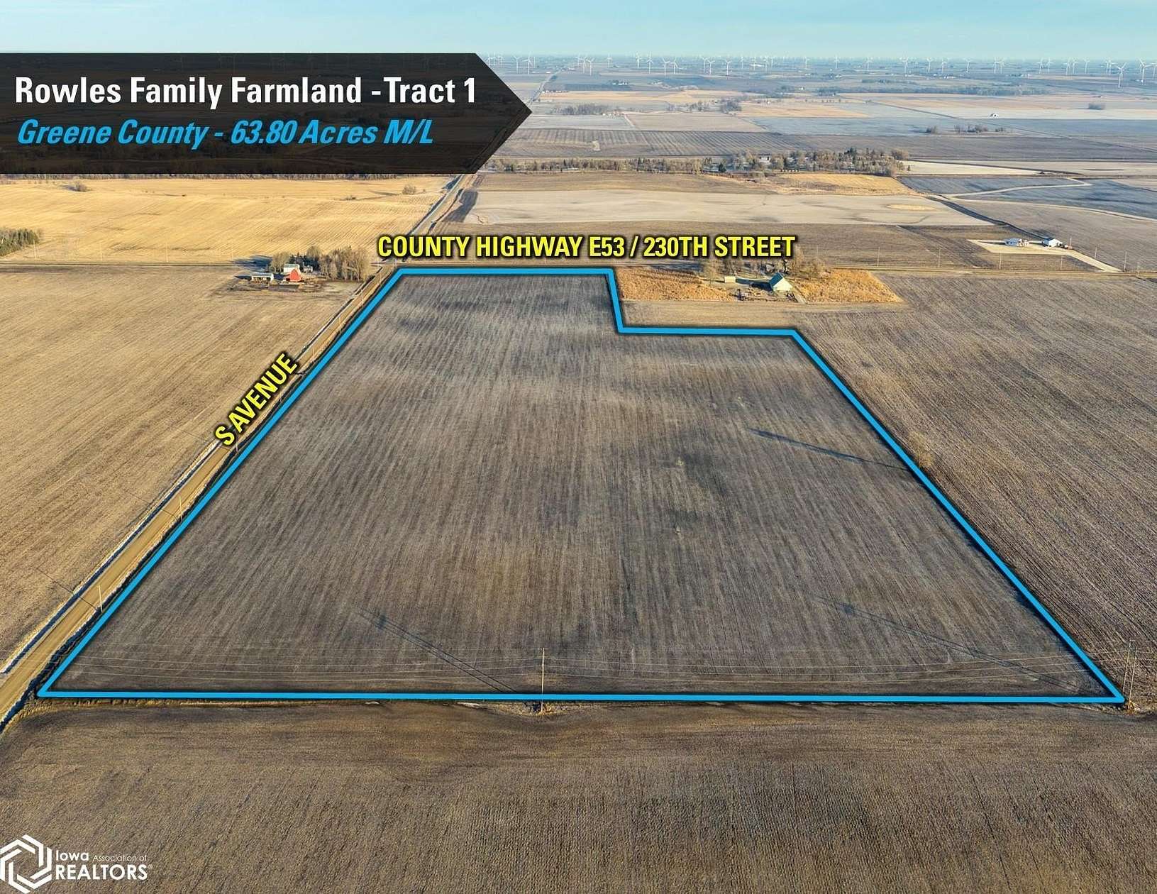63.8 Acres of Agricultural Land for Sale in Grand Junction, Iowa