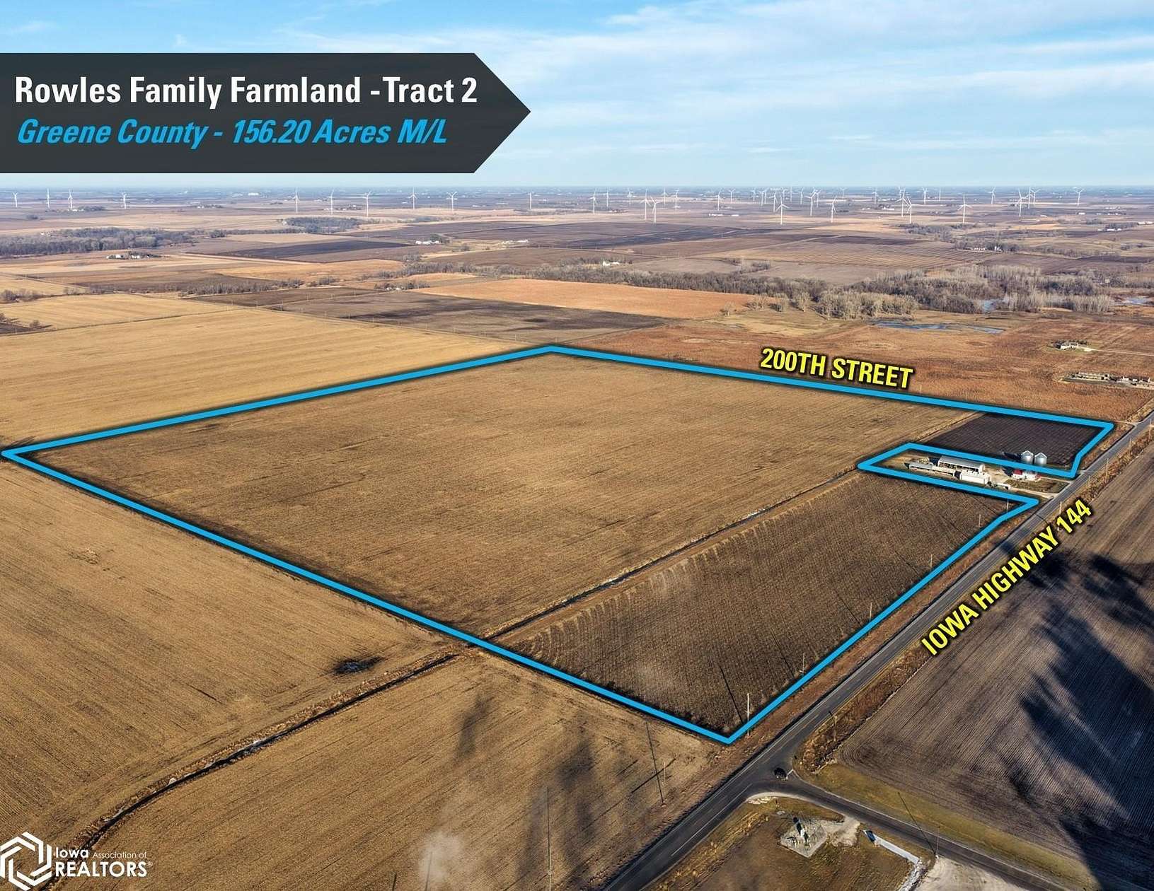 156 Acres of Agricultural Land for Sale in Grand Junction, Iowa