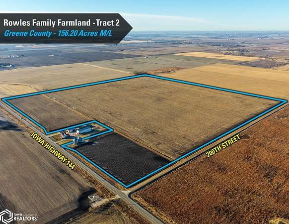 156 Acres of Agricultural Land for Sale in Grand Junction, Iowa