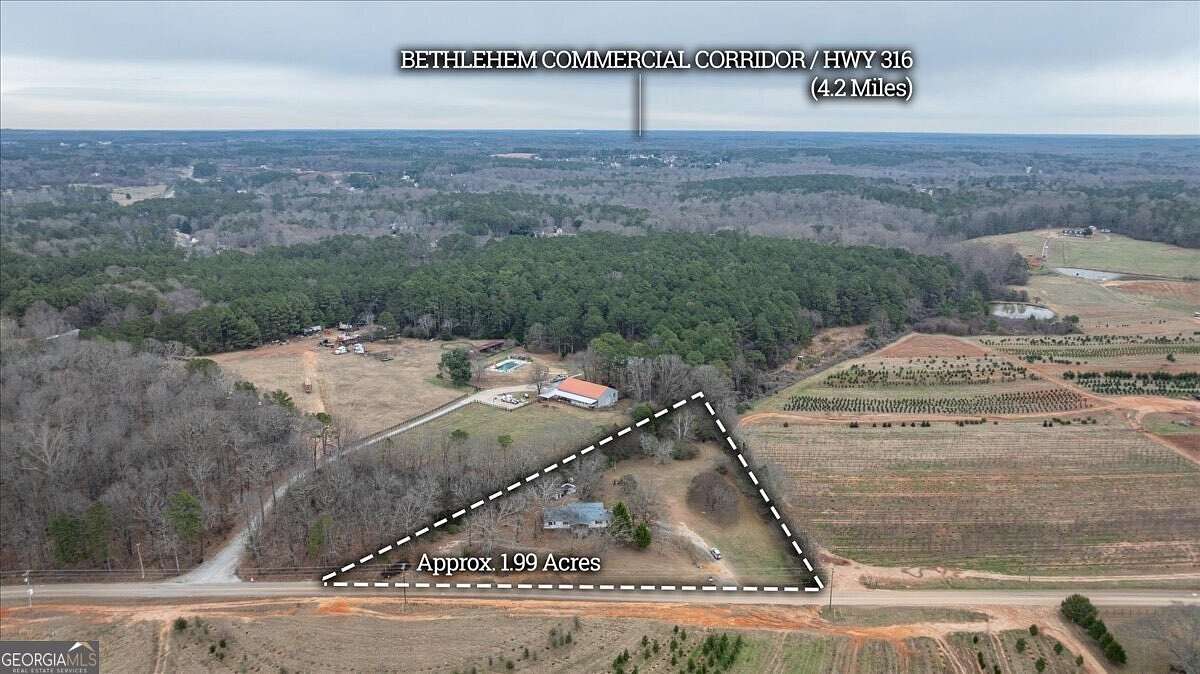 2 Acres of Residential Land with Home for Sale in Monroe, Georgia