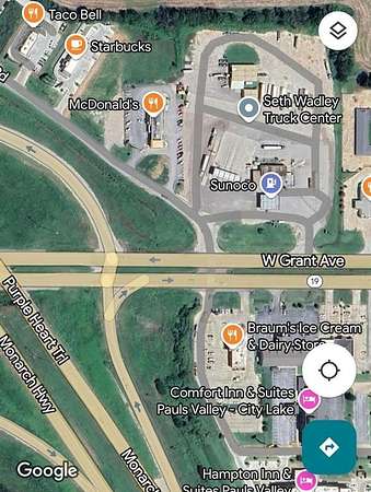 0.4 Acres of Improved Commercial Land for Sale in Pauls Valley, Oklahoma