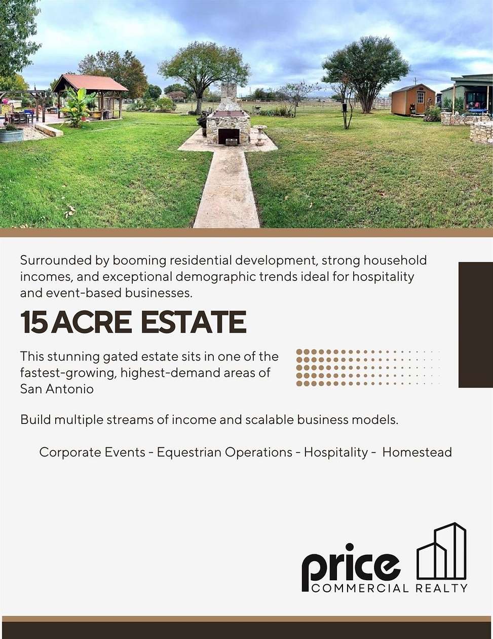 15 Acres of Land with Home for Sale in San Antonio, Texas
