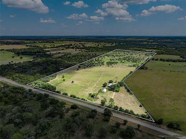 64.6 Acres of Agricultural Land with Home for Sale in Ledbetter, Texas