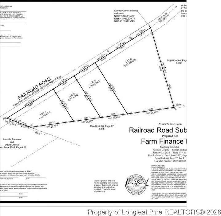 1.15 Acres of Land for Sale in Orrum, North Carolina