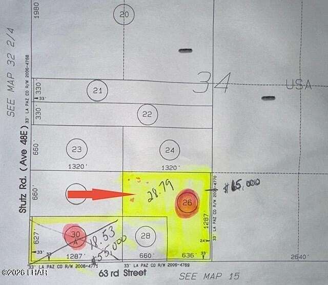 28.8 Acres of Recreational Land for Sale in Salome, Arizona