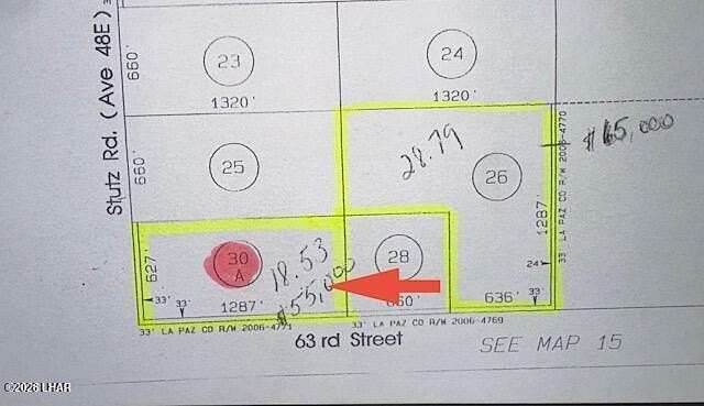 18.5 Acres of Land for Sale in Vicksburg, Arizona