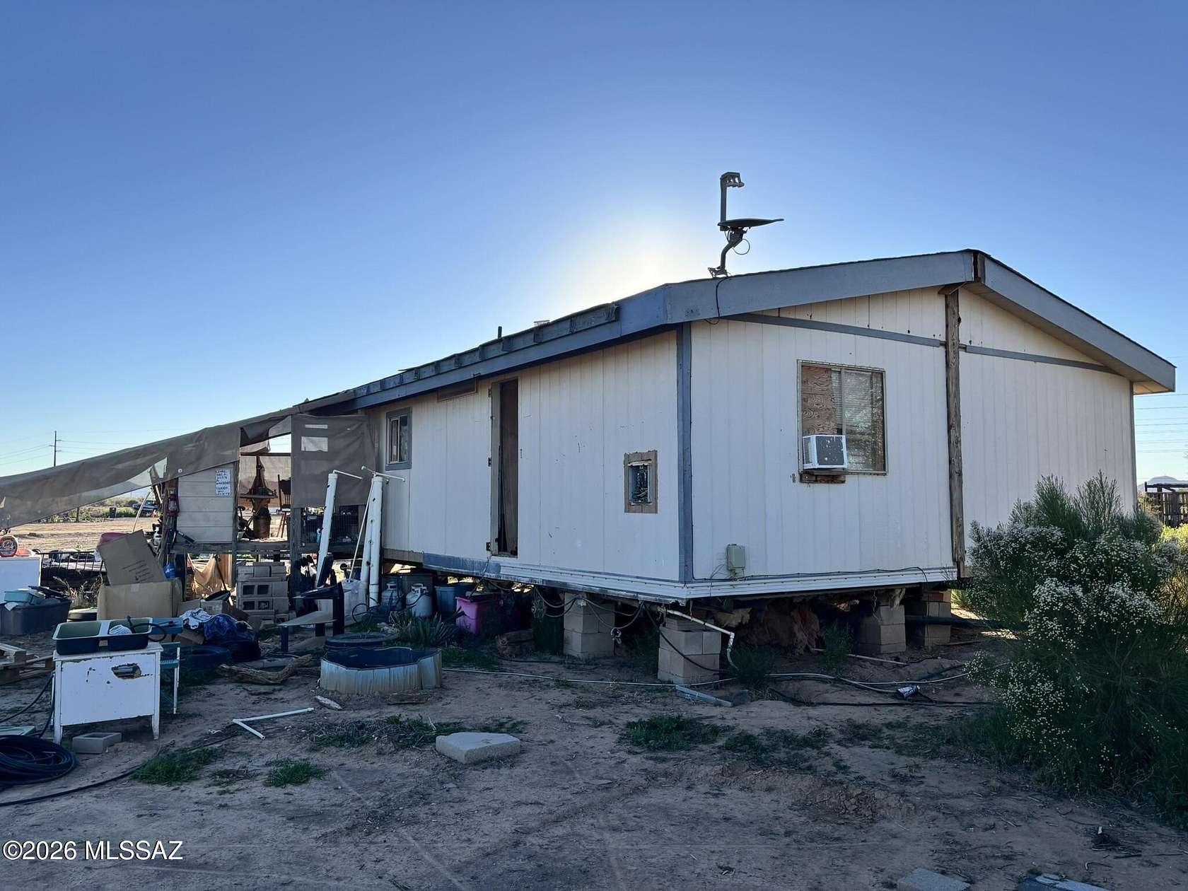 5 Acres of Residential Land with Home for Sale in Marana, Arizona