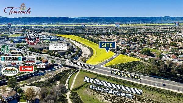 5.36 Acres of Land for Sale in Temecula, California