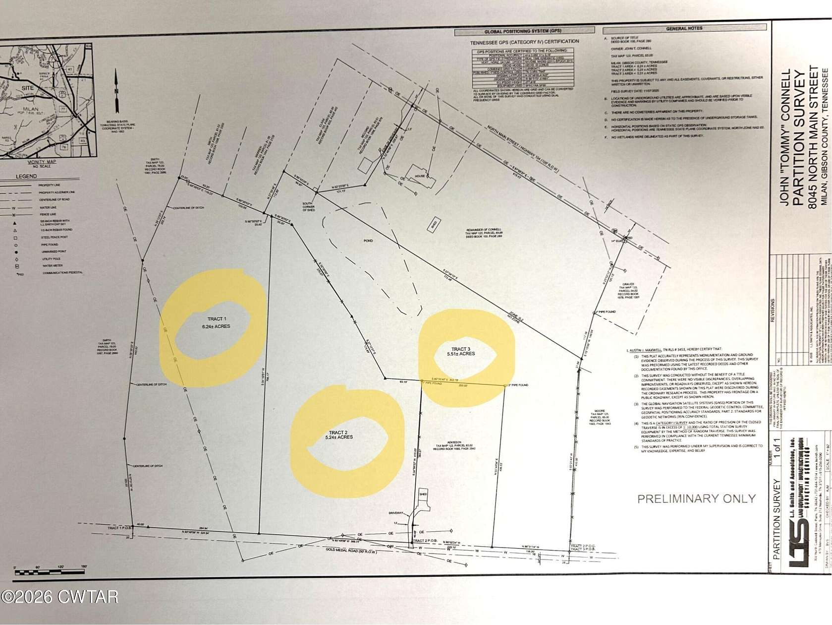 5.5 Acres of Land for Sale in Milan, Tennessee
