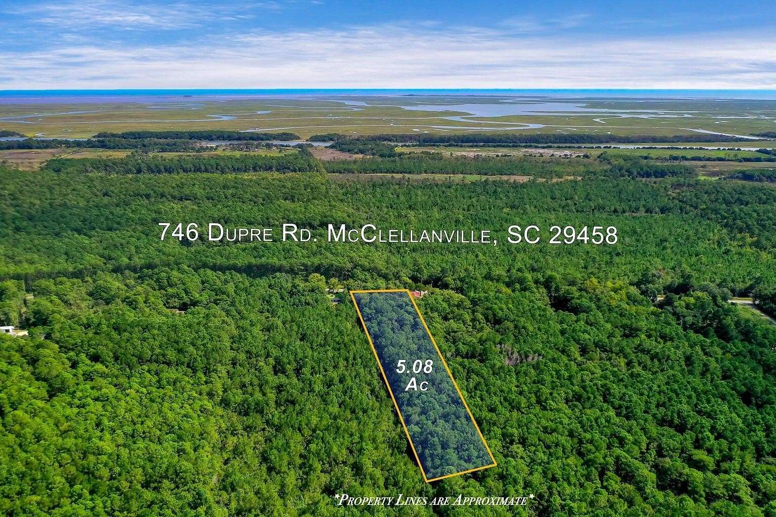 5 Acres of Residential Land for Sale in McClellanville, South Carolina