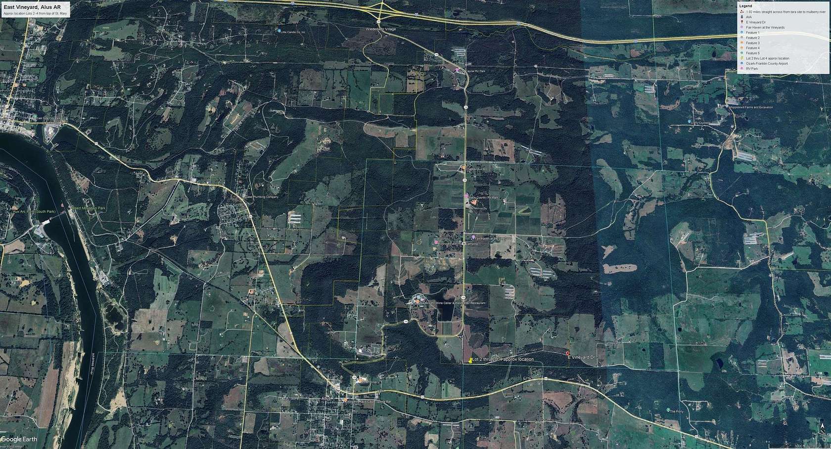 1.64 Acres of Residential Land for Sale in Wiederkehr Village, Arkansas