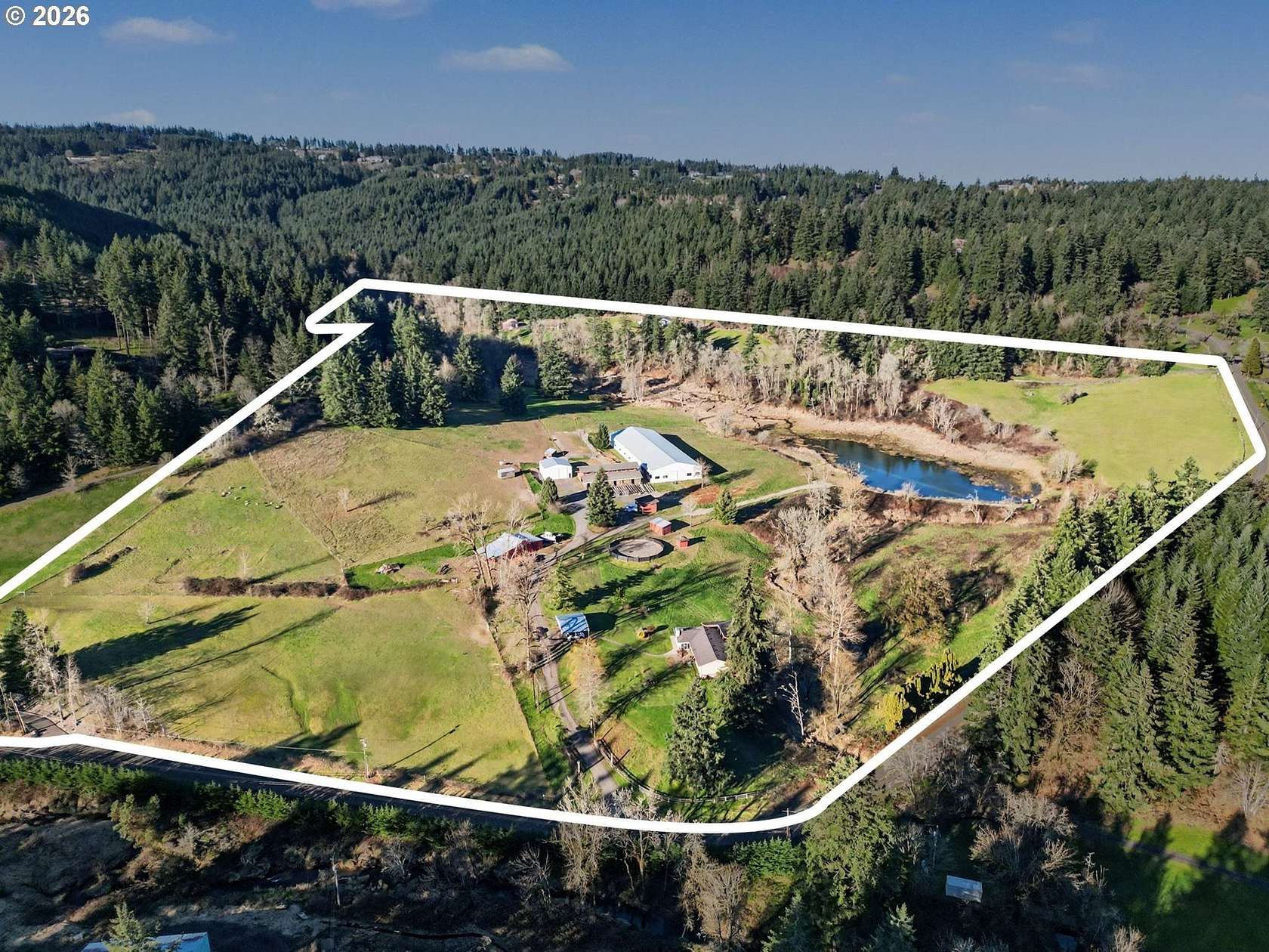 36.5 Acres of Agricultural Land with Home for Sale in Sherwood, Oregon