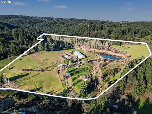 36.5 Acres of Agricultural Land with Home for Sale in Sherwood, Oregon