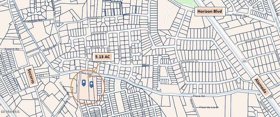 5.13 Acres of Residential Land for Sale in Socorro, Texas
