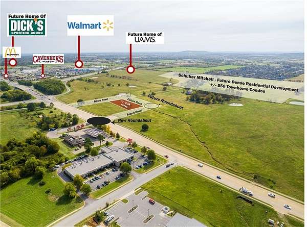 2.18 Acres of Commercial Land for Sale in Rogers, Arkansas