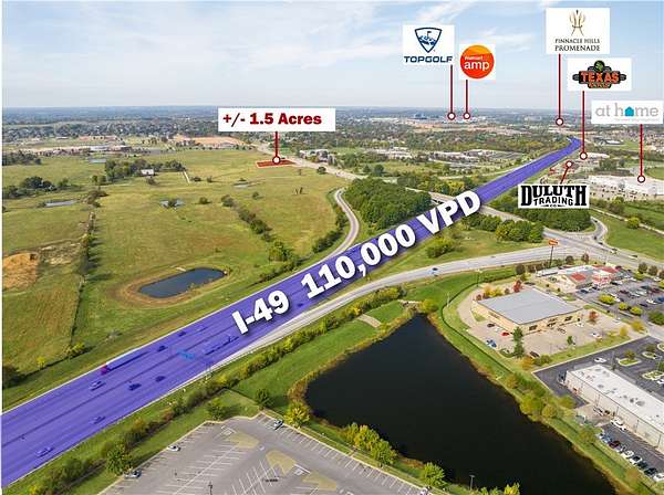 1.45 Acres of Commercial Land for Sale in Rogers, Arkansas