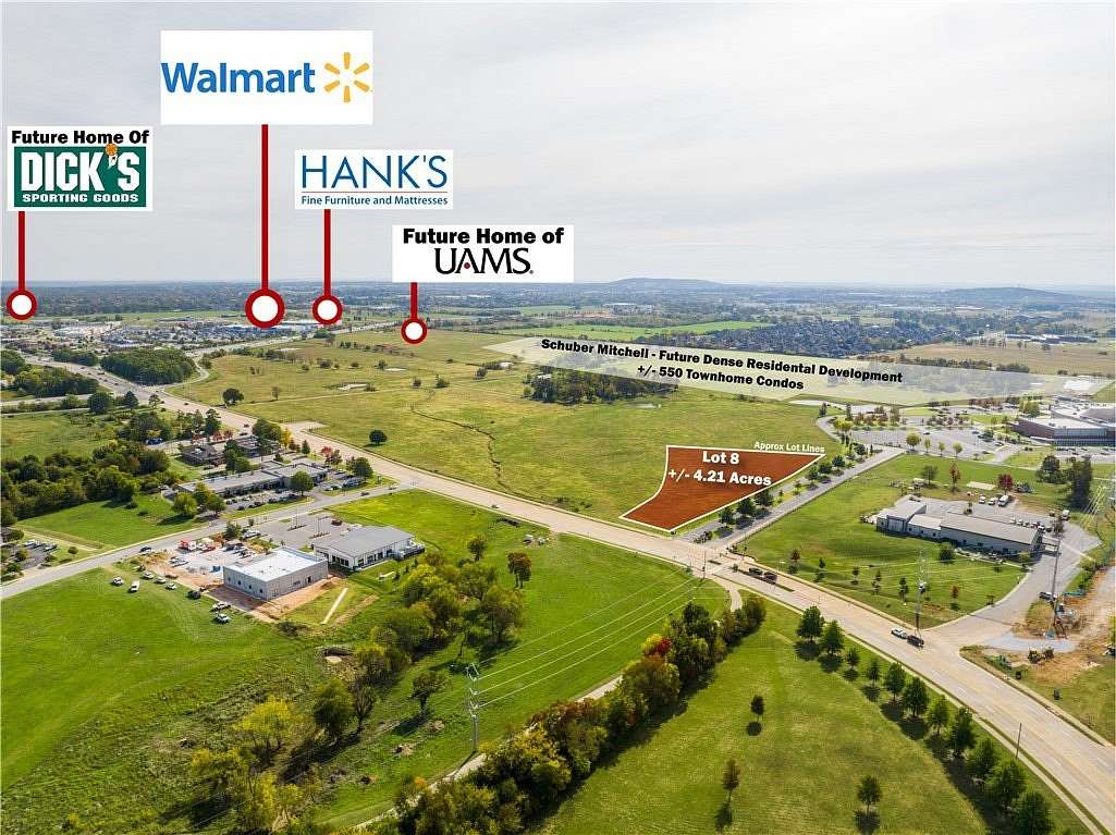 4.2 Acres of Mixed-Use Land for Sale in Rogers, Arkansas