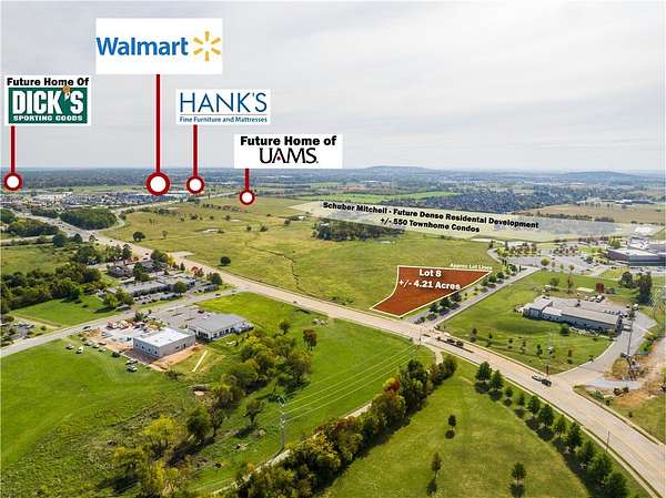 4.2 Acres of Mixed-Use Land for Sale in Rogers, Arkansas
