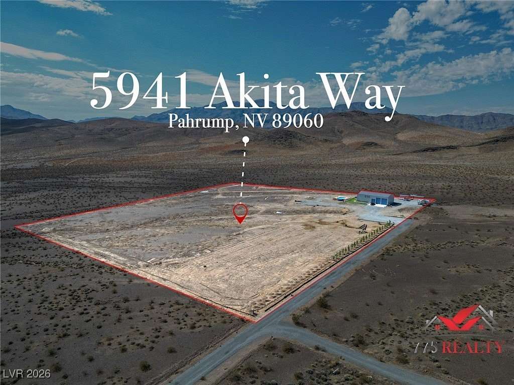 9 Acres of Residential Land with Home for Sale in Pahrump, Nevada