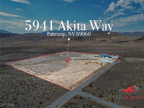 9 Acres of Residential Land with Home for Sale in Pahrump, Nevada