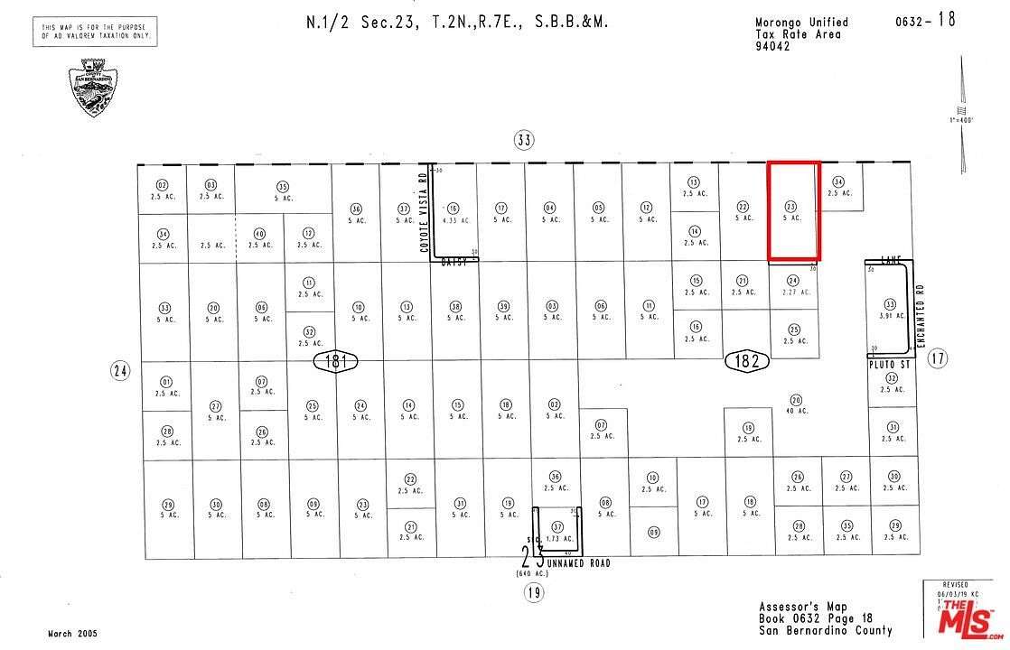 5 Acres of Land for Sale in Joshua Tree, California