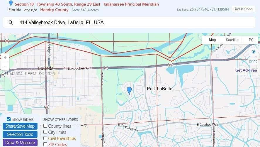 0.23 Acres of Residential Land for Sale in LaBelle, Florida