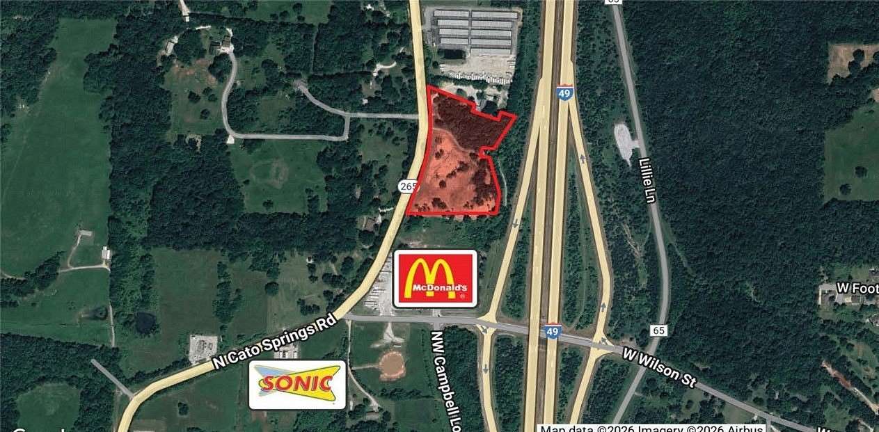 6.2 Acres of Commercial Land for Sale in Greenland, Arkansas