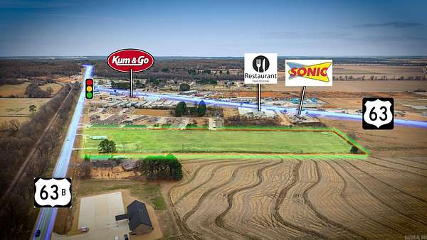 9.3 Acres of Mixed-Use Land for Sale in Bono, Arkansas