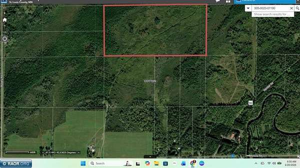 80 Acres of Land for Sale in Cotton, Minnesota