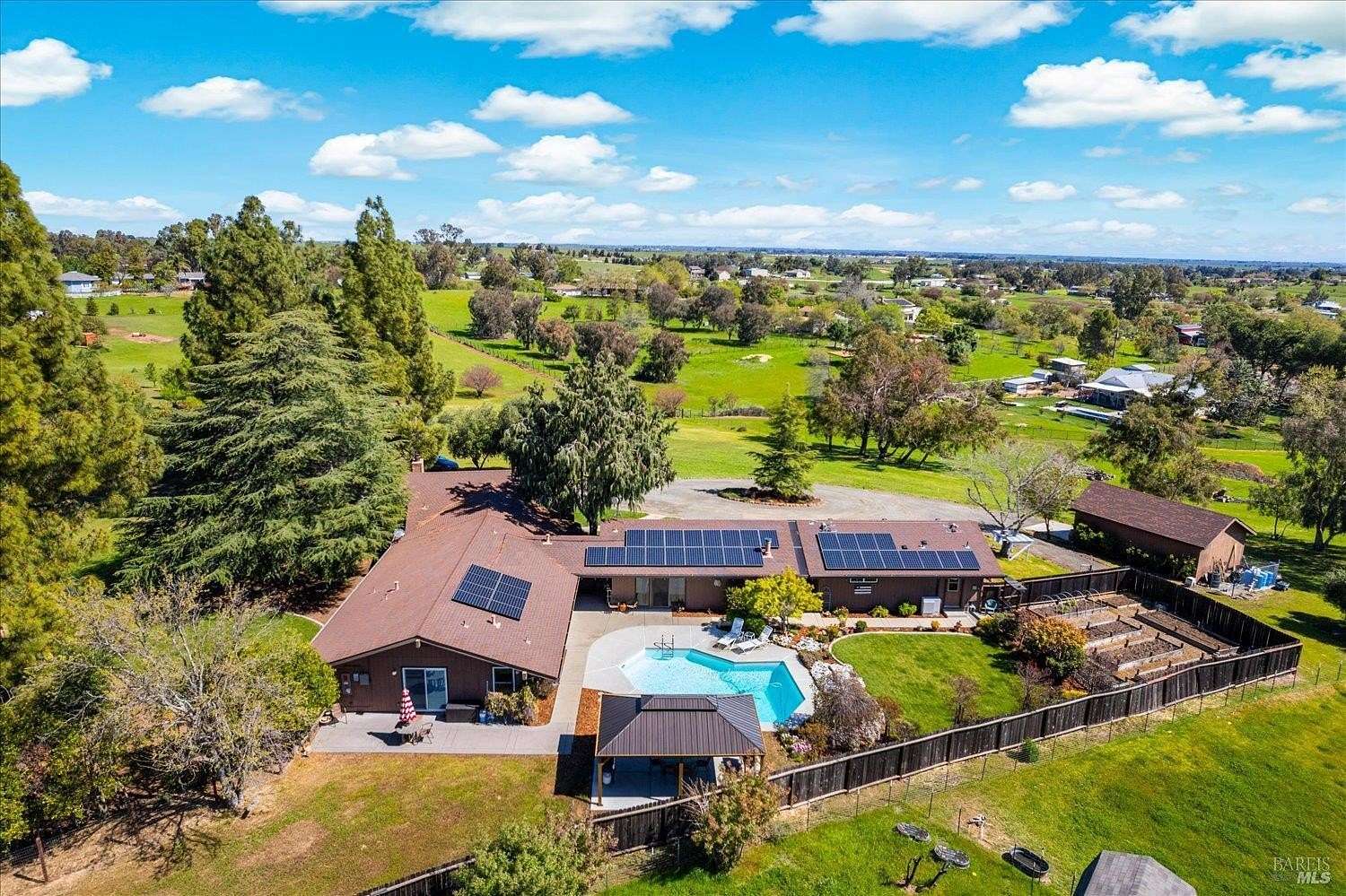 5 Acres of Land with Home for Sale in Vacaville, California