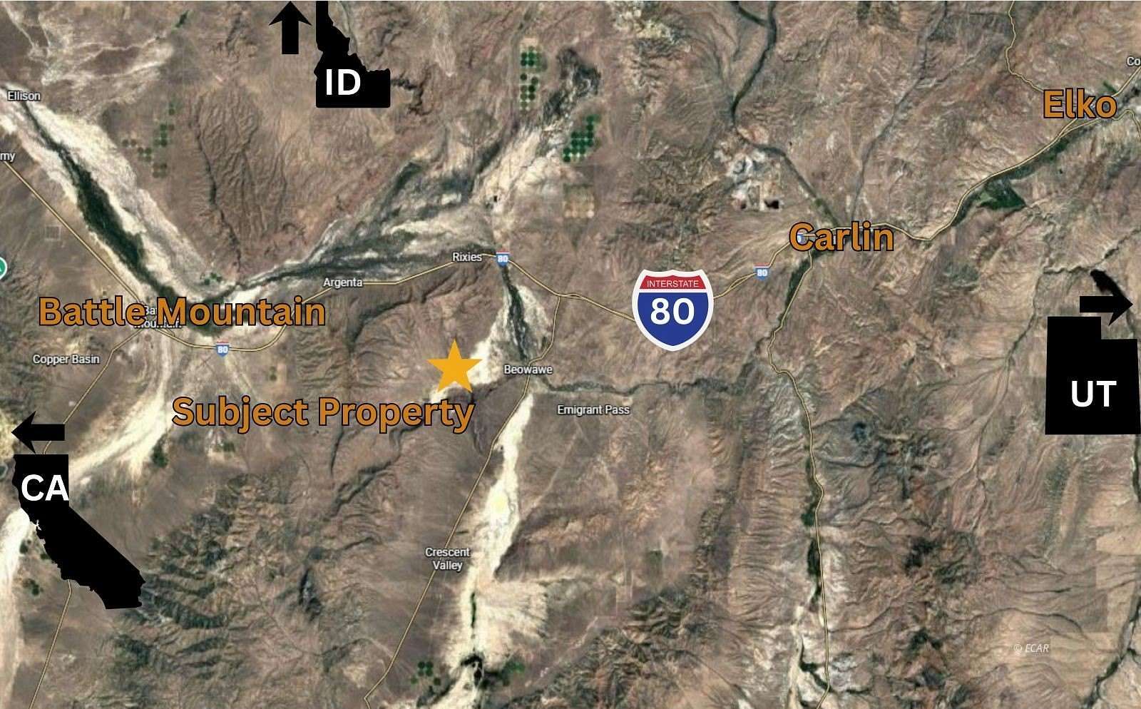 80.6 Acres of Land for Sale in Beowawe, Nevada