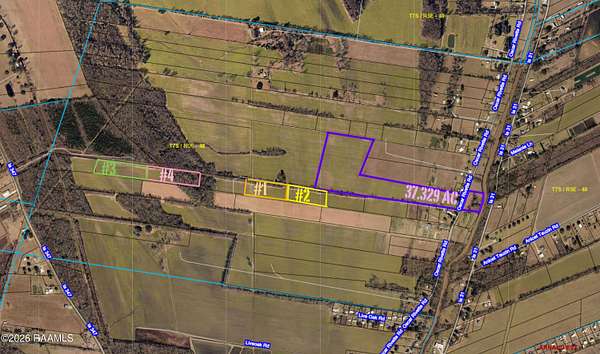 57.9 Acres of Land for Sale in Arnaudville, Louisiana