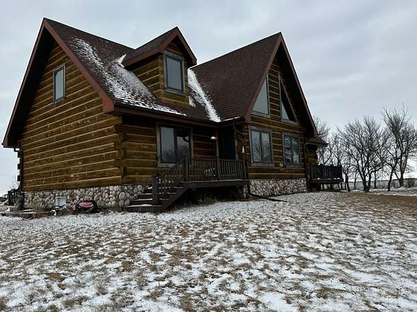 10 Acres of Residential Land with Home for Sale in Ipswich, South Dakota