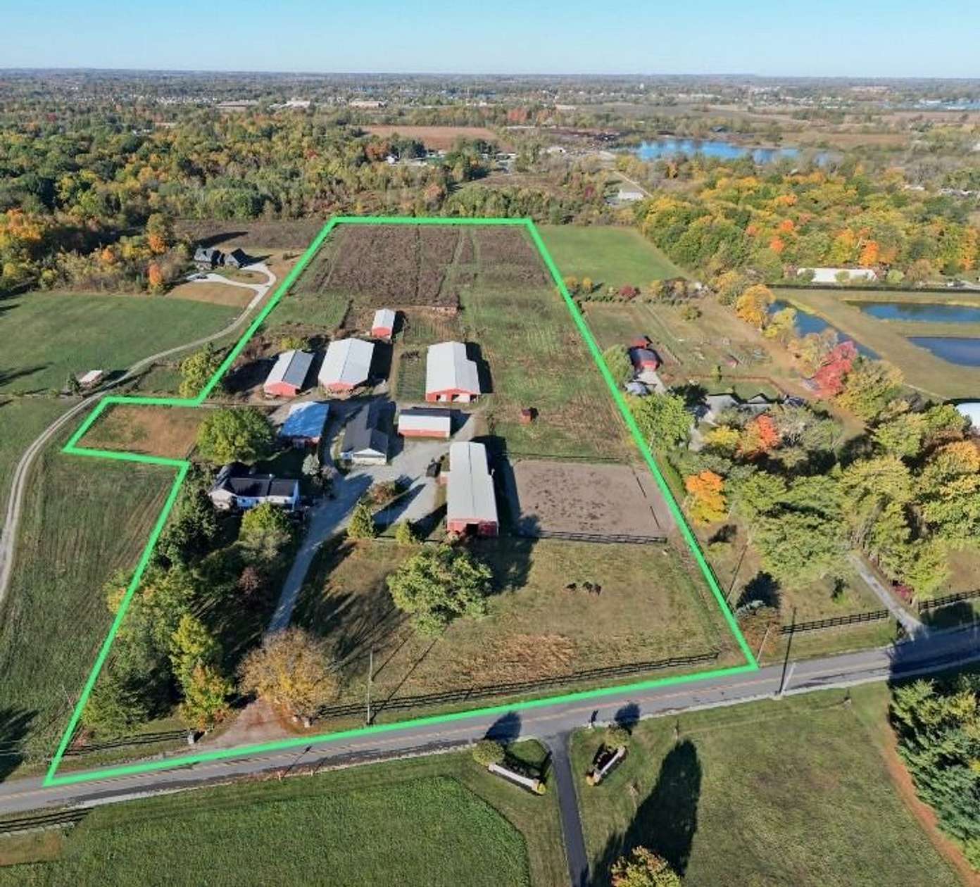 17 Acres of Land with Home for Sale in Noblesville, Indiana