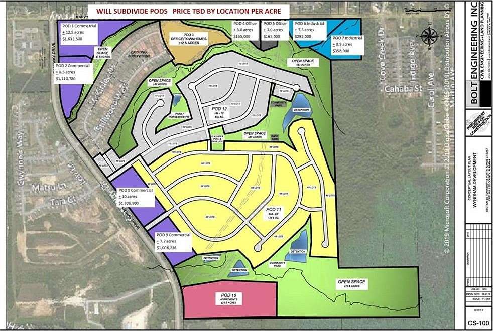 12.5 Acres of Commercial Land for Sale in Opelika, Alabama