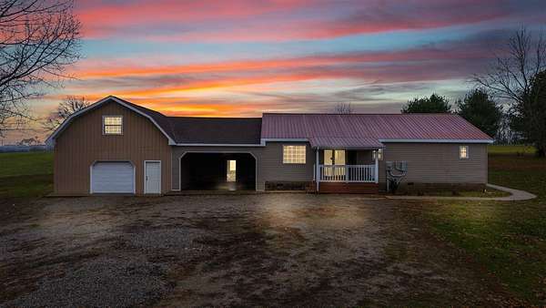 5.29 Acres of Land with Home for Sale in Brownsville, Kentucky